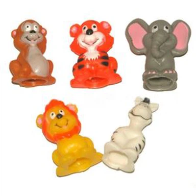 6PフリーPVC動物の指人形