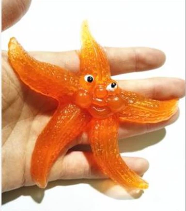 65ミリメートルのカプセル玩具のためのゼリーの粘着性のあるヒトデのおもちゃ